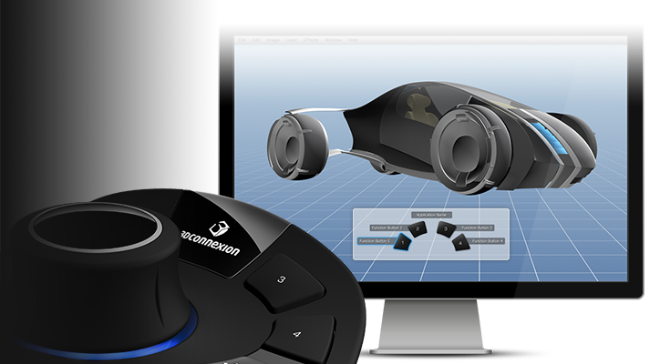 SpaceMouse Pro 3D Connexion CADMouse Wireless Mouse