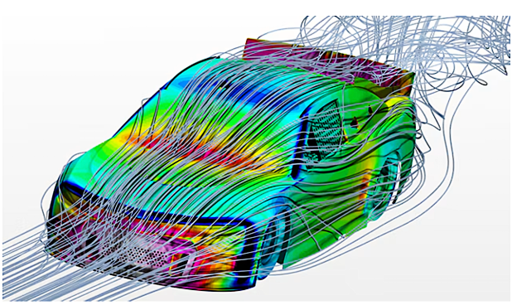 Picture of the prepared geometry now being simulated on.