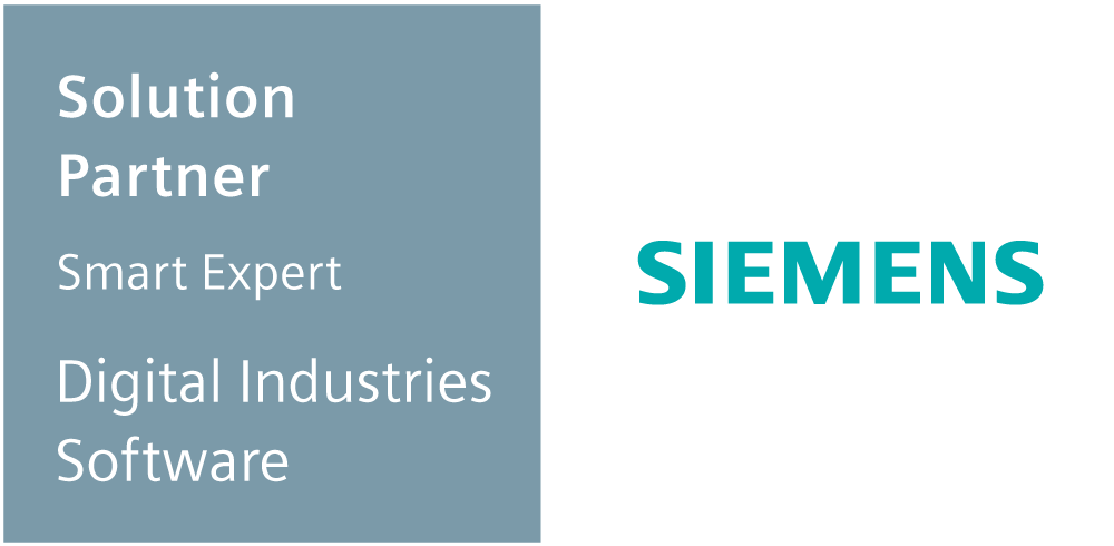 A badge that reads: Solution Partner, Smart Expert, Digital Industries Software