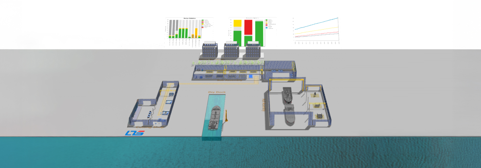 Siemens Tecnomatix Plant Simulation Shipyard Building