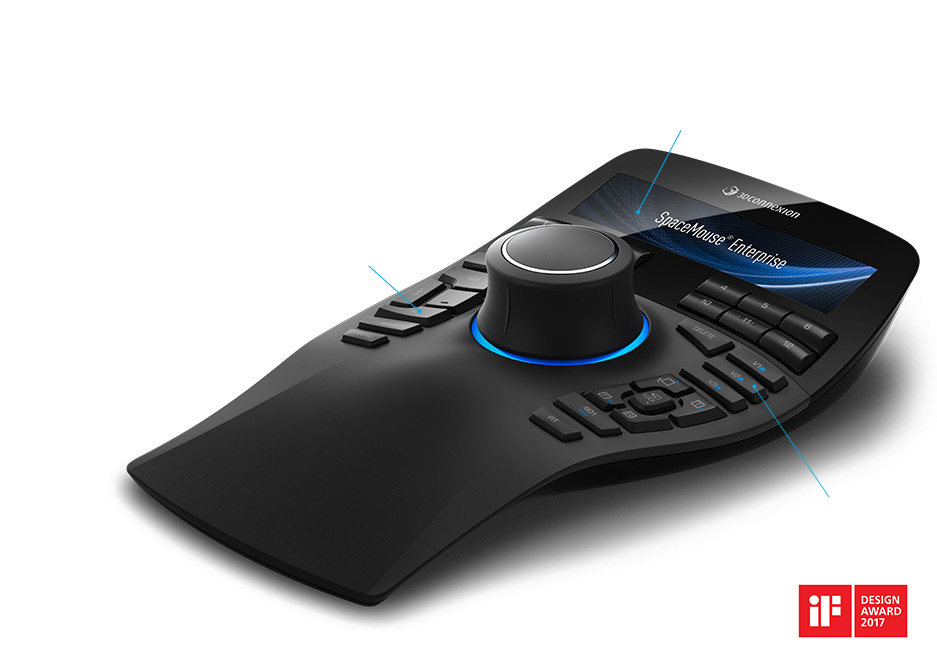 SpaceMouse Enterprise CADMouse Wireless Mouse