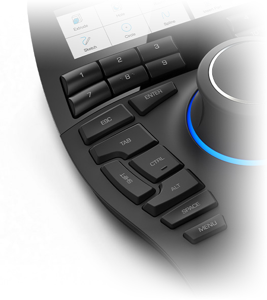 SpaceMouse Enterprise CADMouse Wireless Mouse